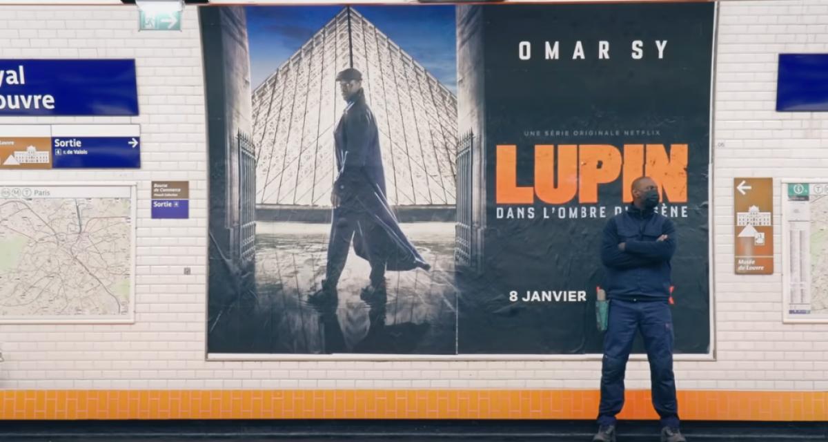 Omar Sy placarde incognito laffiche de sa nouvelle série Lupin dans