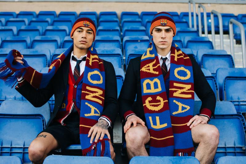  - La nouvelle collection capsule FC Barcelone de Thom Browne