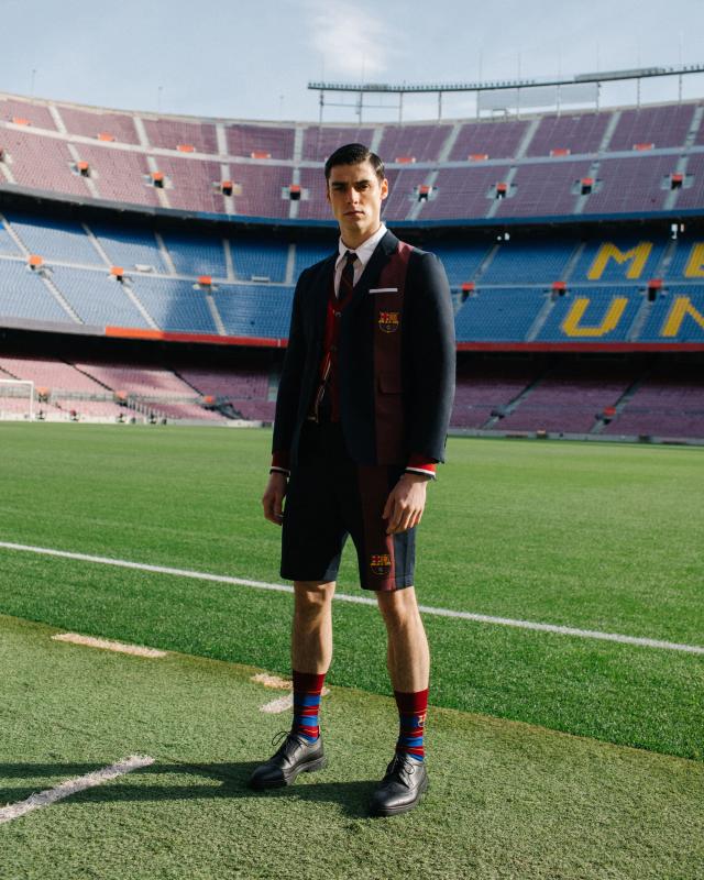  - La nouvelle collection capsule FC Barcelone de Thom Browne