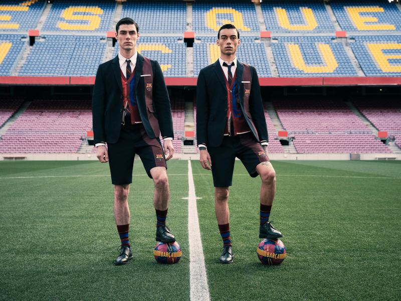  - La nouvelle collection capsule FC Barcelone de Thom Browne