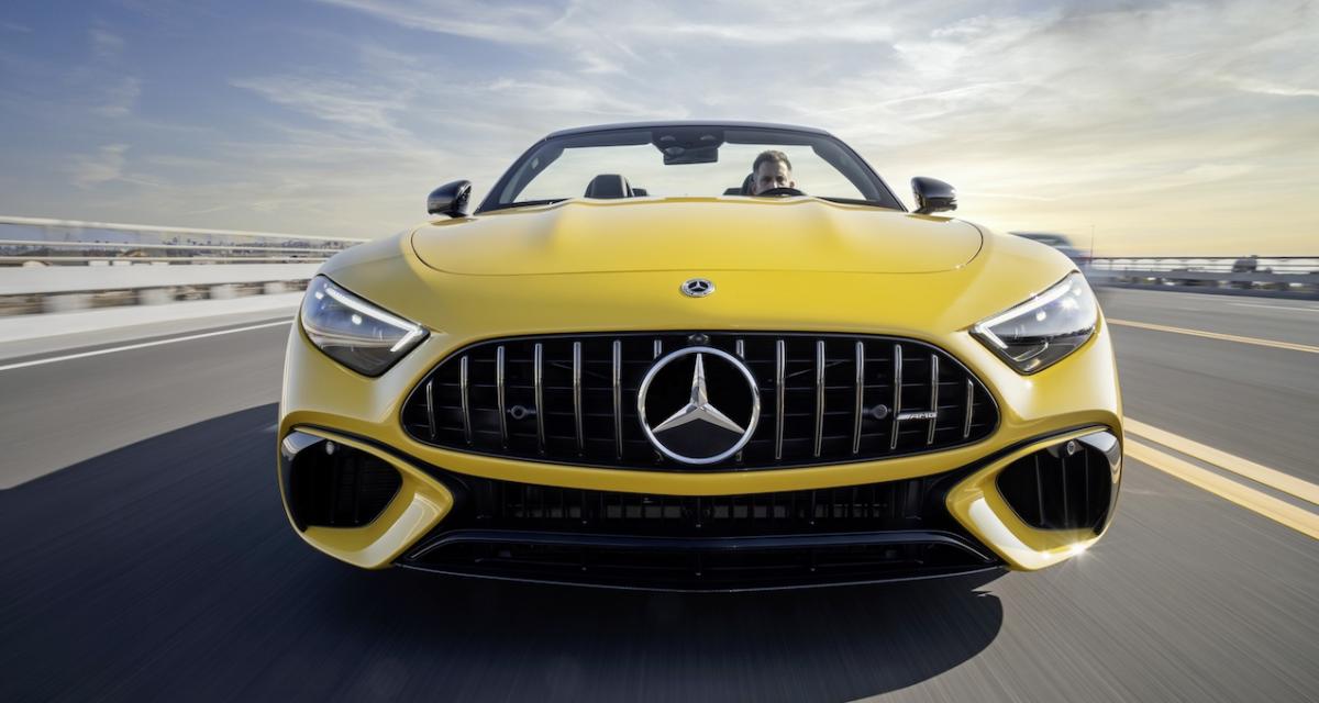 Mercedes SL 63 AMG 4MATIC+ : le cabriolet se fait une toile