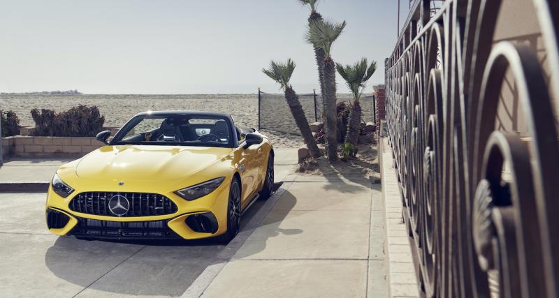 Mercedes SL 63 AMG 4MATIC+ : le cabriolet se fait une toile - Dédoublement de personnalité