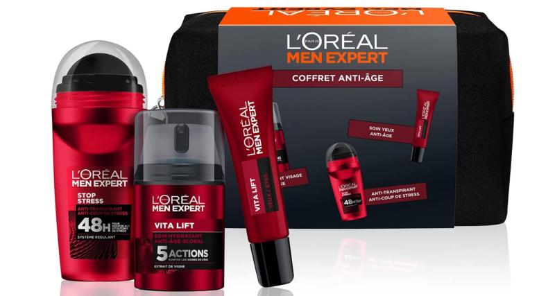 Top 5 des cadeaux à lui offrir à la Saint-Valentin ! - Le coffret anti-âge L’Oréal Paris Men Expert