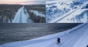 Cowboy habille ses vélos électriques aux couleurs de K-way - Record de vélo en Laponie, l’exploit de Manzanini