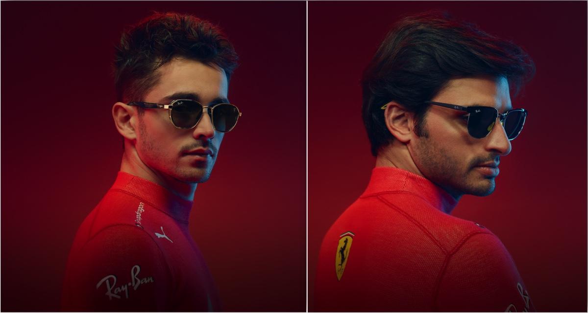 Les pilotes Charles Leclerc et Carlos Sainz roulent pour Ray-Ban.