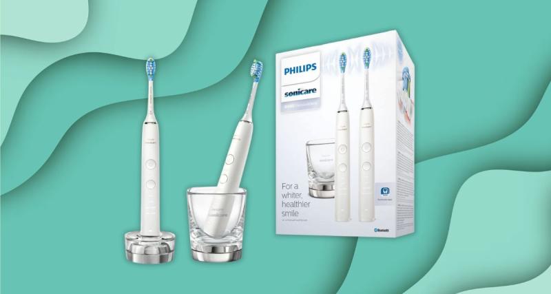  - La paire de brosses à dents électriques connectées Sonicare 9000 DiamondClean à prix sacrifié