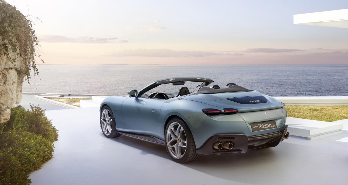 Nouvelle Ferrari Roma Spider : 620 chevaux sous un toit souple…