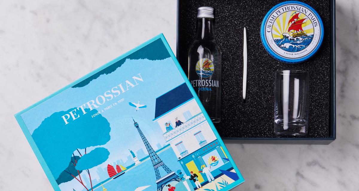 Un coffret d’artiste collector chez Petrossian pour Noël