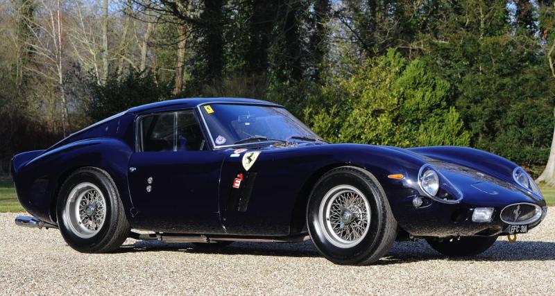  - À Londres, cette très rare Ferrari 250 GTO est exposée aux côtés d’autres raretés lors du Concours d’Élégance