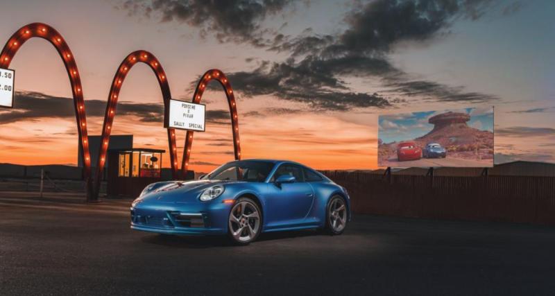  - Porsche 911 Sally Special (2022) : dérivé d’une Carrera GTS, ce one-off rend hommage à Sally du film Cars