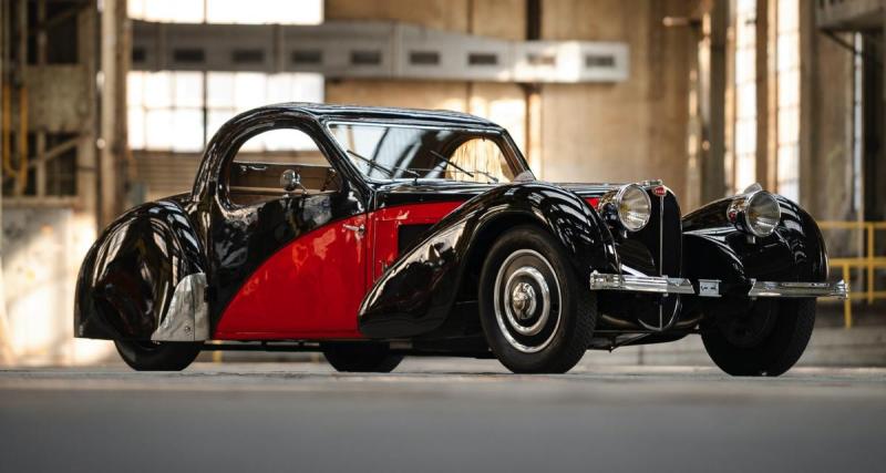  - Sublime en rouge et noir, la Bugatti Type 57S Atalante débarque en salle des ventes à St-Moritz