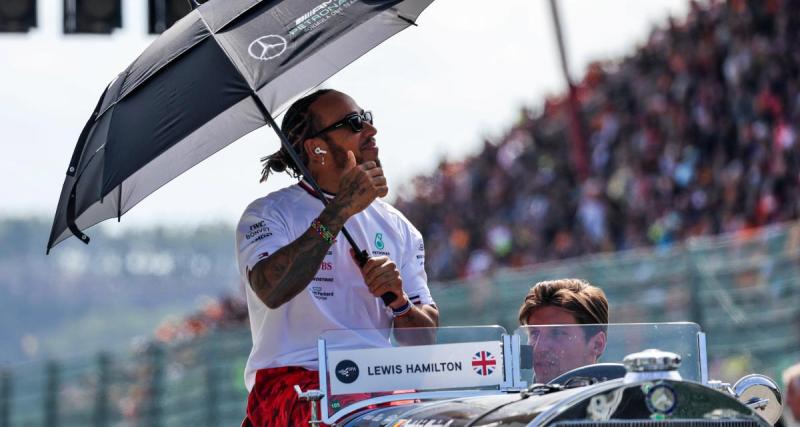  - GP de Belgique de F1 : la réaction de Lewis Hamilton après son abandon