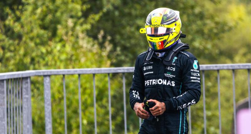  - F1 GP de Belgique 2022 : la réaction de Lewis Hamilton après son accident 