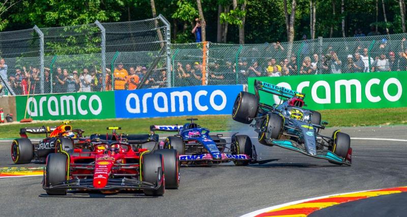  - VIDEO - Revivez l'incident entre Hamilton et Alonso au départ du GP de Belgique 