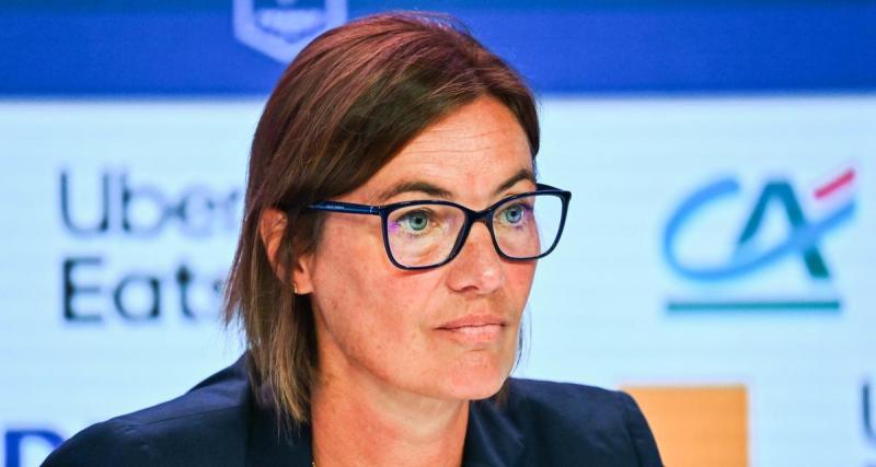  - Équipe de France (F) : Corinne Diacre félicite ses troupes après la claque infligée à l’Estonie