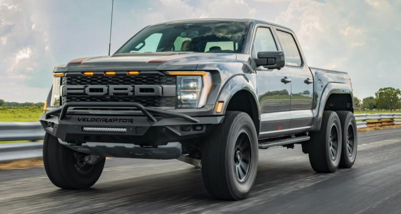  - Hennessey VelociRaptor 6x6 (2022) : le Ford F-150 Raptor devient un monstre à six roues