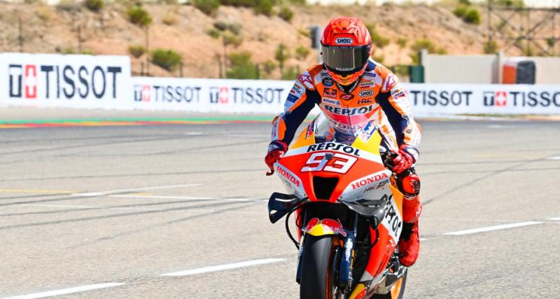  - GP d’Aragon de MotoGP : la réaction de Marc Marquez après son abandon