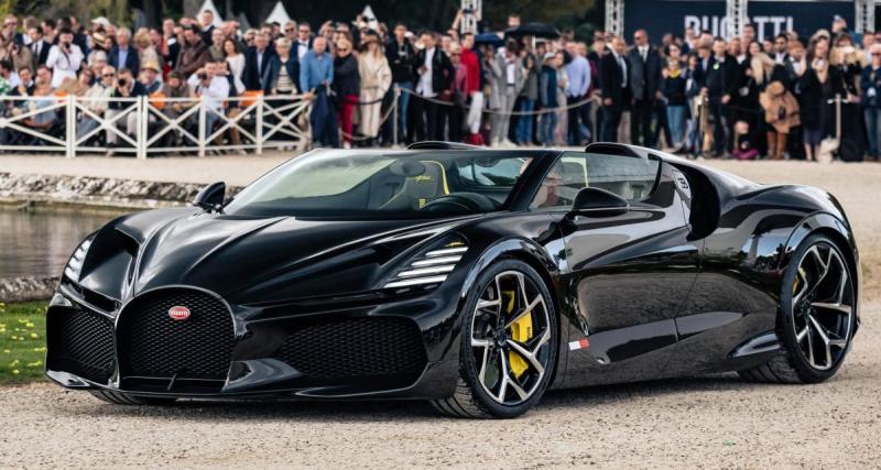  - La Bugatti W16 Mistral se montre pour la première fois en Europe au concours d’élégance de Chantilly