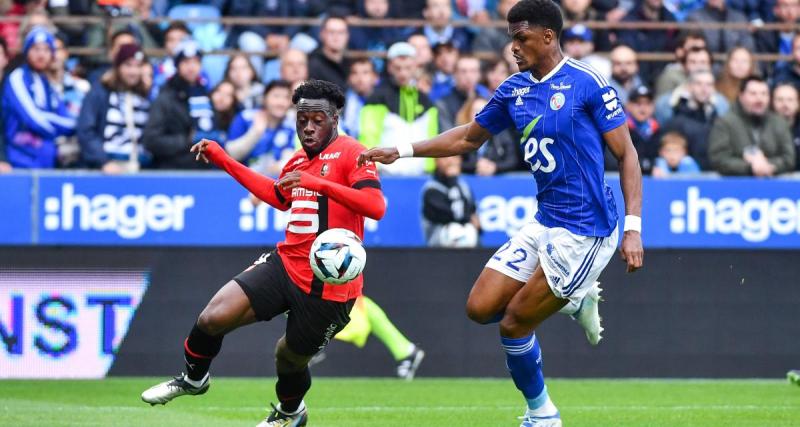  - A la pause, le Stade Rennais mène et joue à 11 contre dix à Strasbourg