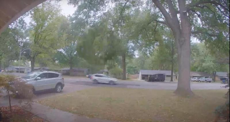  - La branche de cet arbre tombe au moment où un automobiliste passe en dessous, un scénario digne de Destination finale