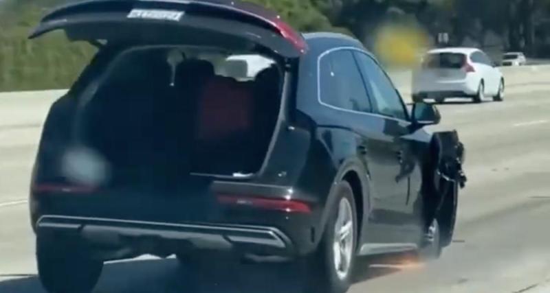  - Sur trois roues et le coffre ouvert sur l'autoroute, rien ne va dans cette vidéo…