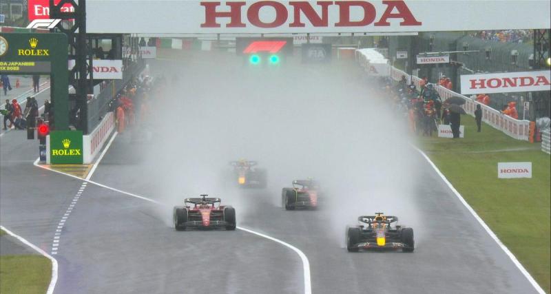  - F1 GP du Japon 2022 : la vidéo du départ ultra chaud sous la pluie 