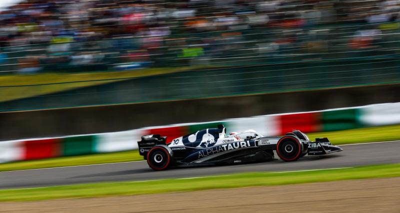  - GP du Japon de F1 : un camion sur la piste en pleine course 