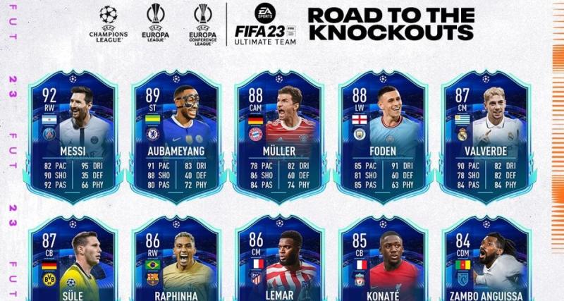  - Messi, Aubameyang... les cartes RTTK sont disponibles sur FUT FIFA 23 