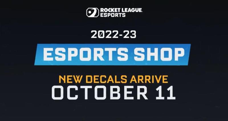  - Les skins esports de Rocket League débarquent ce soir