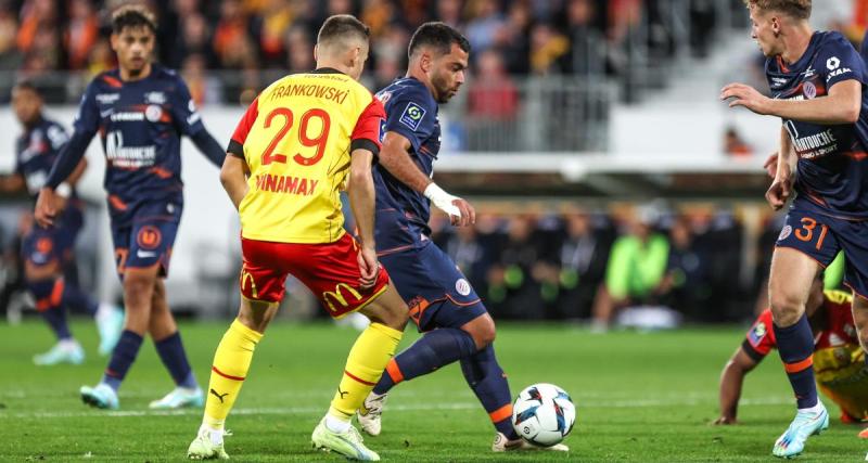  - RC Lens – Montpellier : les Sang et Or dos au mur (mi-temps)
