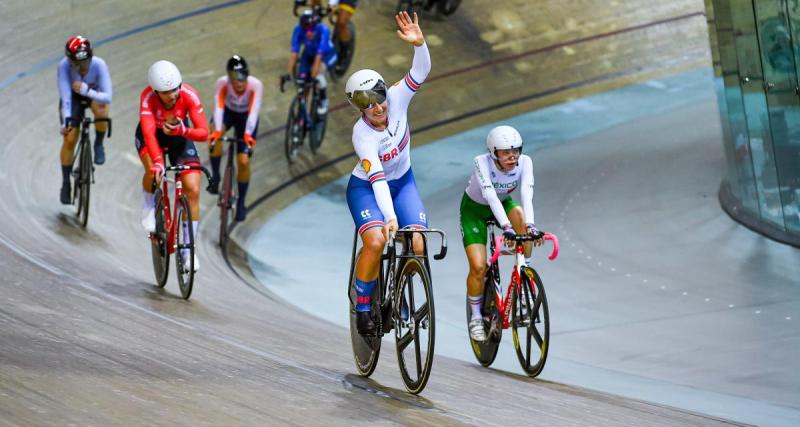  - Vélo : la Britannique Neah Evans remporte la course aux points du Mondial