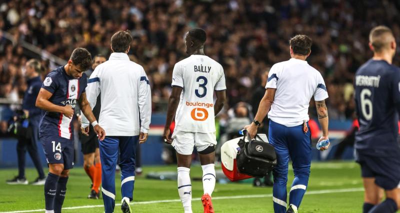  - PSG - OM : inquiétude pour Bailly, crainte d'une absence longue durée ?