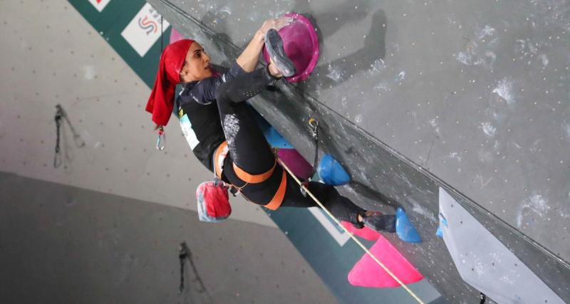  - Escalade : la grimpeuse iranienne Elnaz Rekabi remercie ses soutiens après son geste fort au sujet de son voile