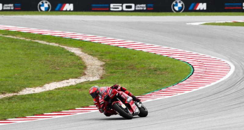  - GP de Malaisie : la réaction de Francesco Bagnaia après sa victoire 