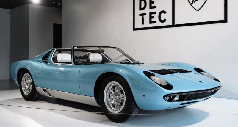  - Jamais produite, cette Lamborghini Miura Roadster est unique au monde