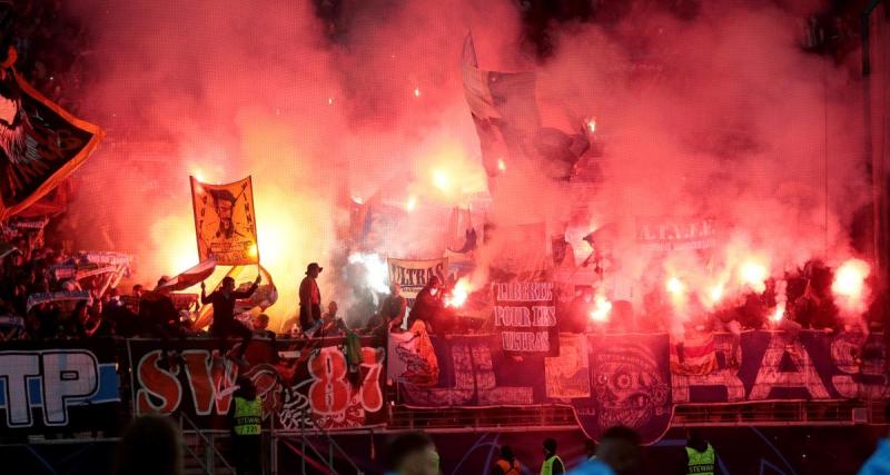  - Francfort - OM : quelques incidents dans le parcage marseillais après la défaite