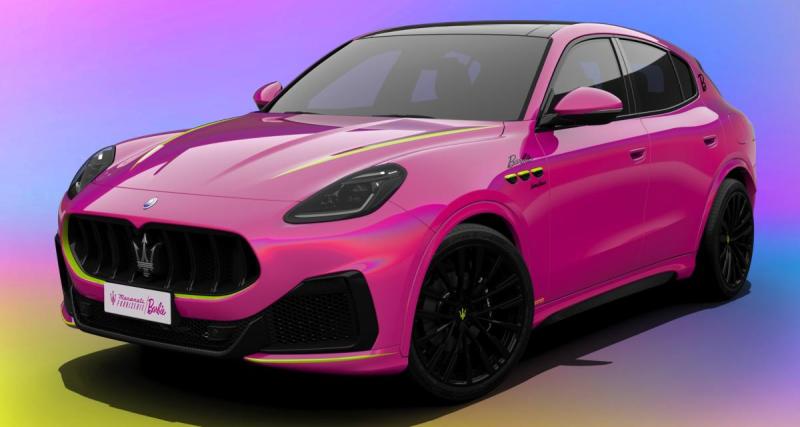  - Maserati Grecale Barbie (2022) : le SUV voit la vie en rose avec cette édition aux couleurs de la célèbre poupée