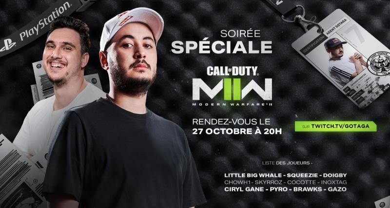  - Gotaga prépare un live à l’occasion de la sortie de Modern Warfare 2