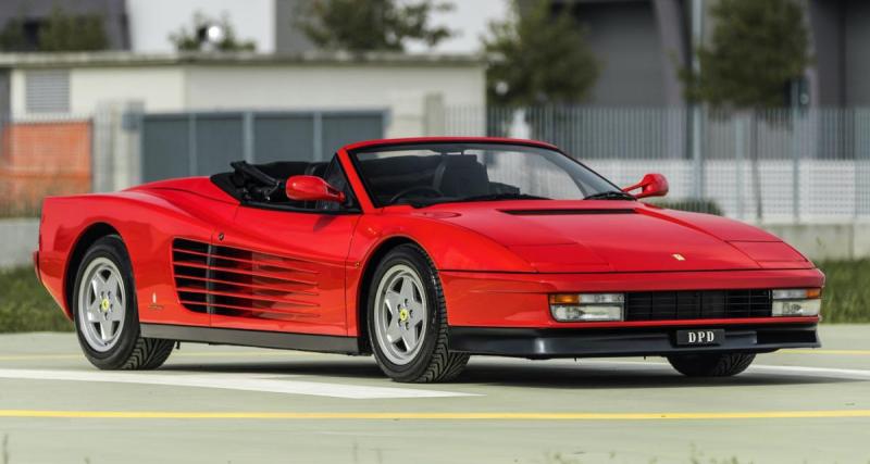  - Extrêmement rare et peu kilométrée, cette Ferrari Testarossa Spider est mise en vente aux enchères