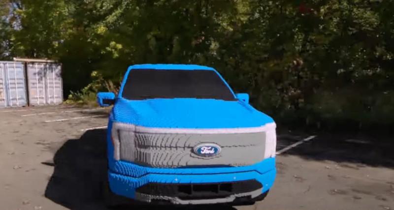  - La reconstitution de ce pick-up Ford électrique en Lego a nécessité des centaines d’heures de travail et des centaines de milliers de briques