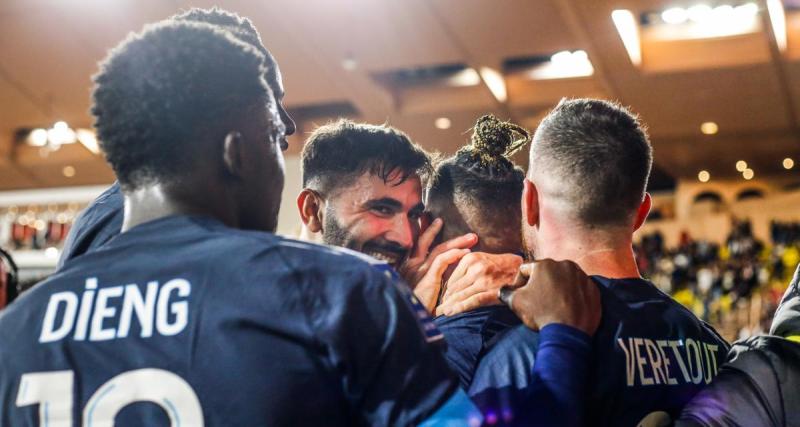  - Monaco - OM : la belle communion entre les joueurs marseillais et leurs supporters