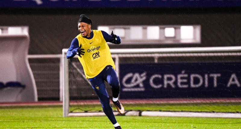  - Equipe de France : la magnifique volée de Mbappé à l'entraînement (vidéo)