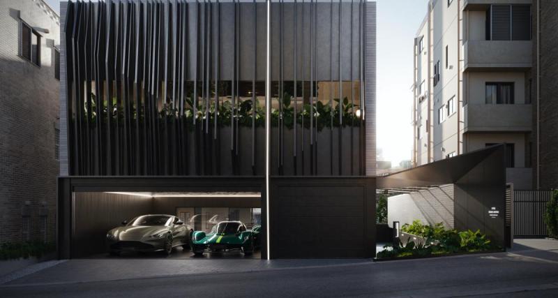  - Une maison Aston Martin est construite à Tokyo, le garage est visible depuis la salle à manger