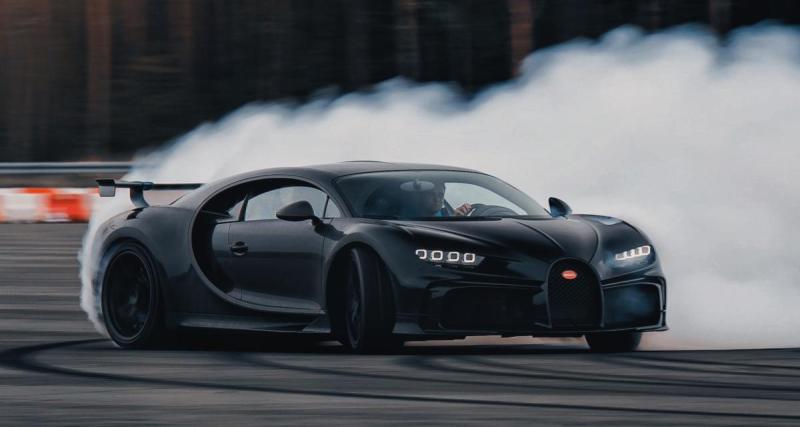  - VIDEO - Pilotée par un professionnel, cette Bugatti Chiron Pur Sport drifte sur un tarmac