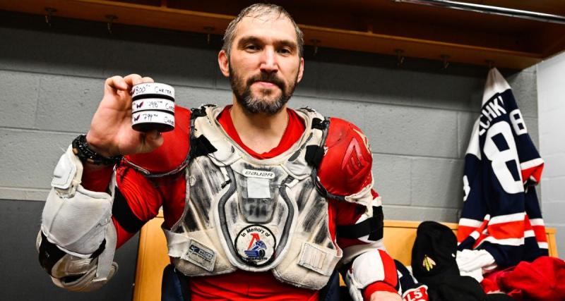  - NHL : Alex Ovechkin entre dans la légende en dépassant la barre des 800 buts