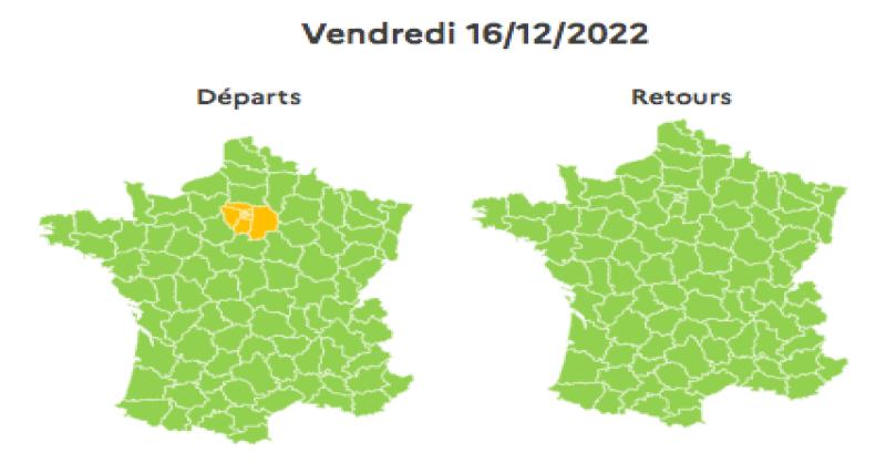  - Vacances de Noël 2022 : peu de perturbations à prévoir sur les routes ce week-end