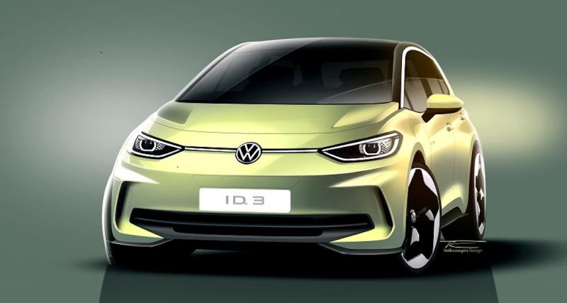  - Volkswagen ID.3 : notre rendu photoréaliste du restylage officiel