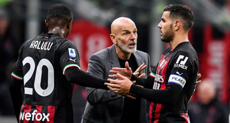  - Stefano Pioli satisfait de ses deux tricolores du Milan, Olivier Giroud et Théo Hernandez