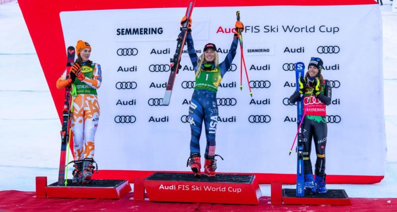  - Ski Alpin : Mikaela Shiffrin intouchable, un doublé pour l'Américaine lors du géant de Semmering