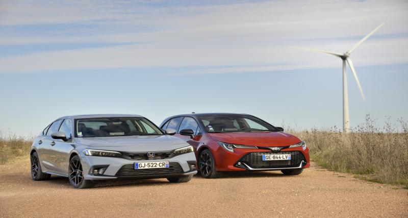  - Nouvelle Honda Civic vs Toyota Corolla : match d’hybrides